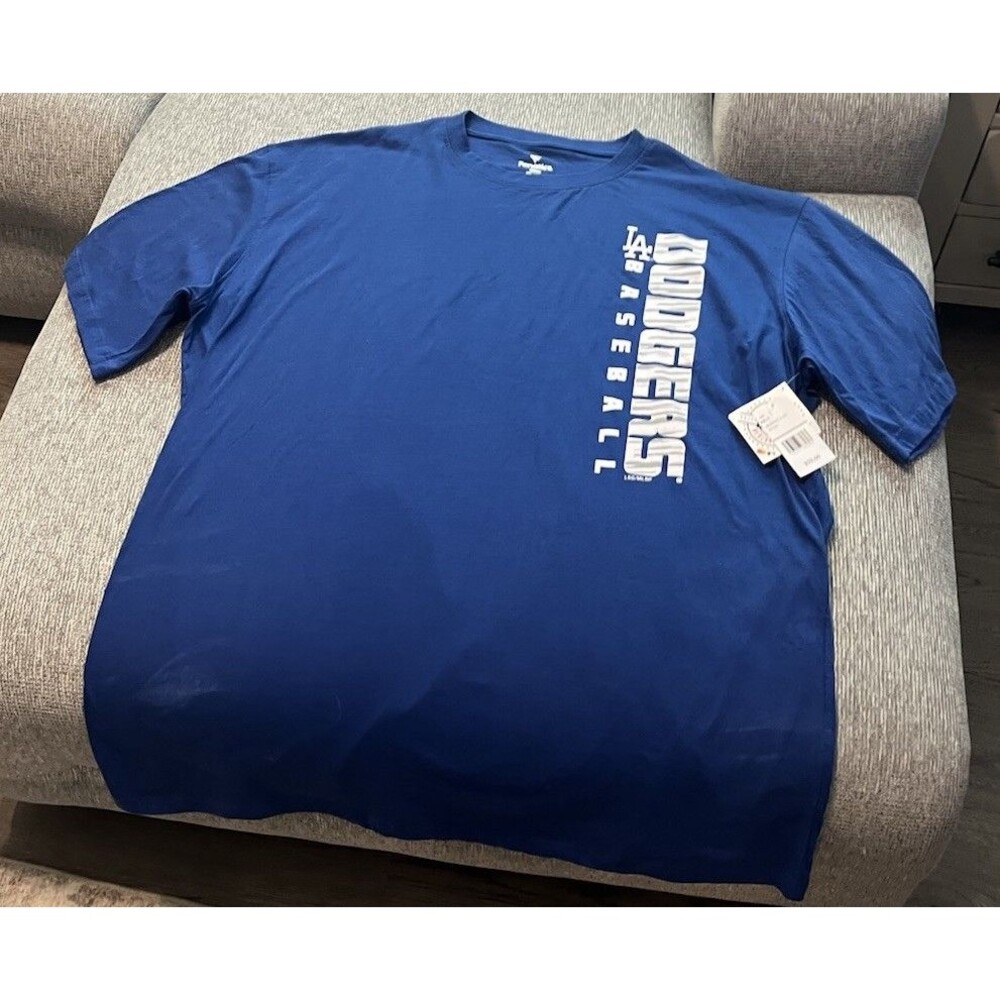 Fanatics Los Angeles Dodgers MLB Baseball Blue T-Shirt Men Size 4XL Tall  NWT!